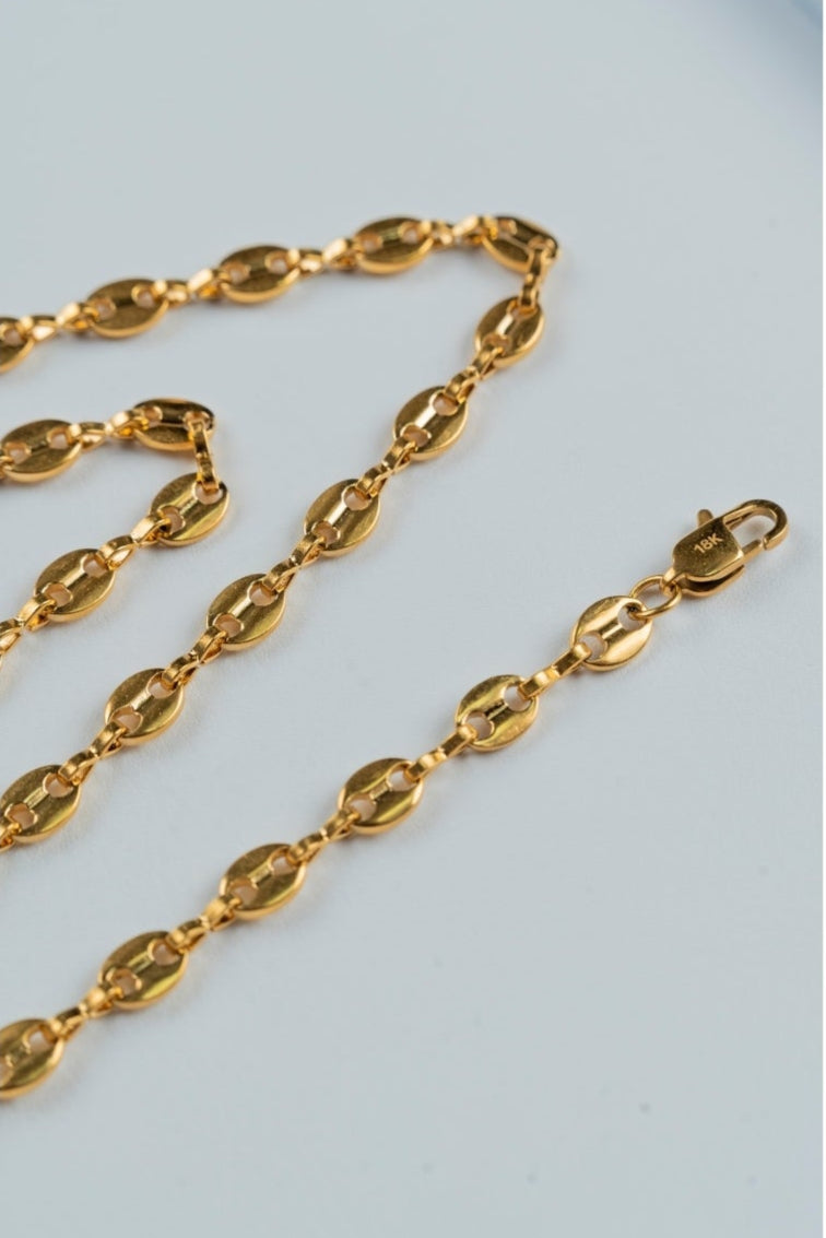 CADENA DE TEJIDO GUCCI 5MM X 65CMTS HOMBRE