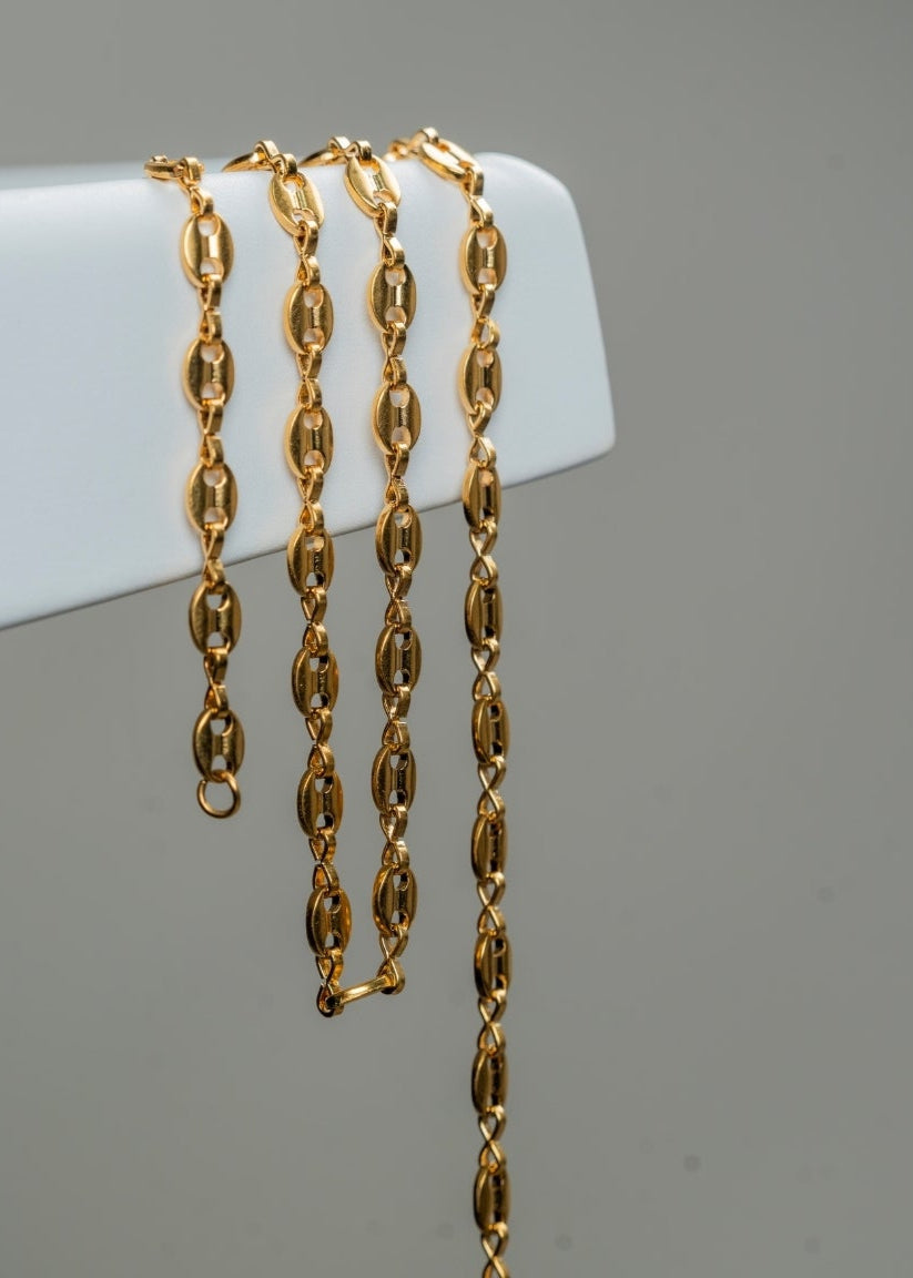 CADENA DE TEJIDO GUCCI 5MM X 65CMTS HOMBRE