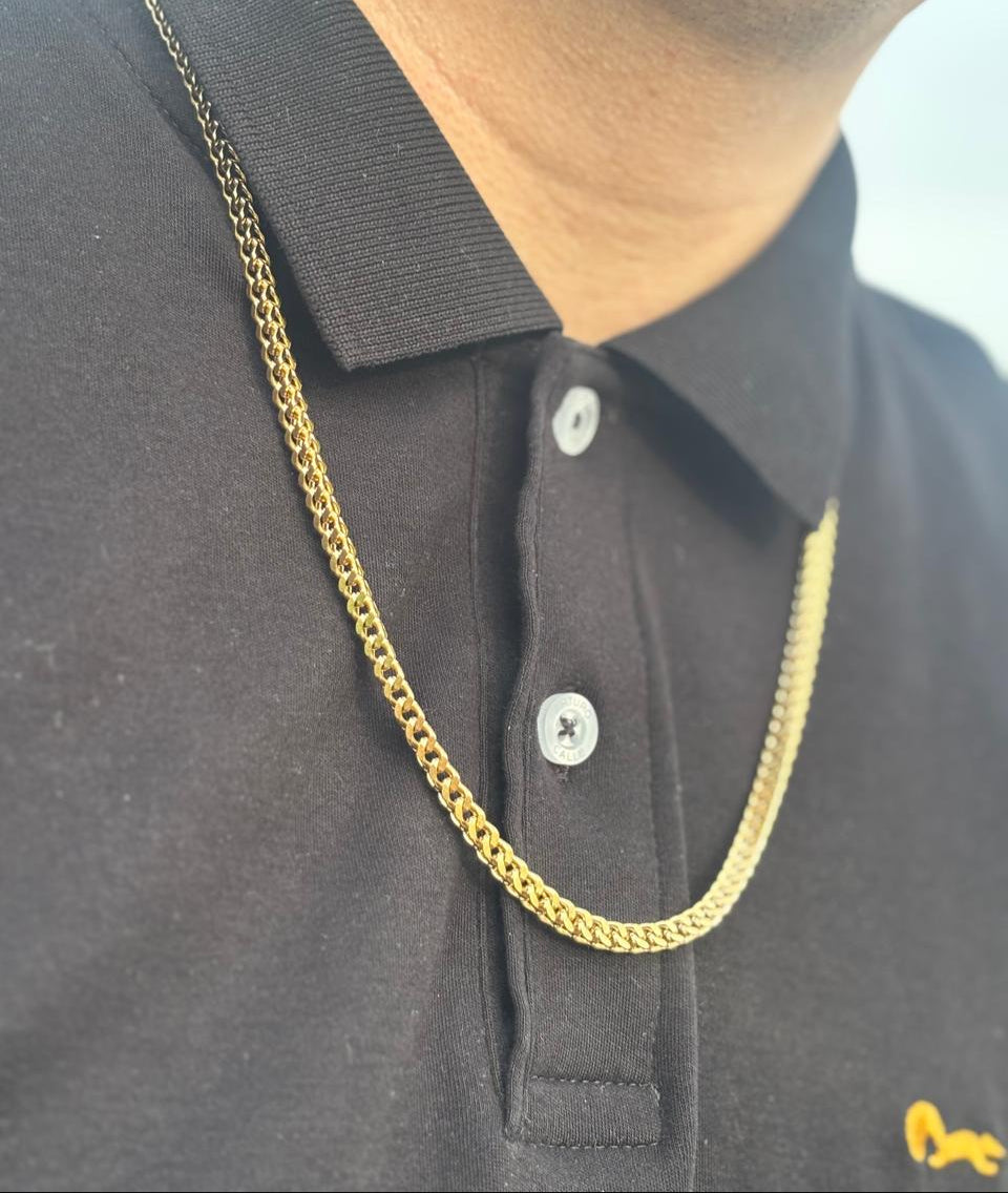 CADENA TEJIDO FRANCO 4MM X 65CMTS HOMBRE
