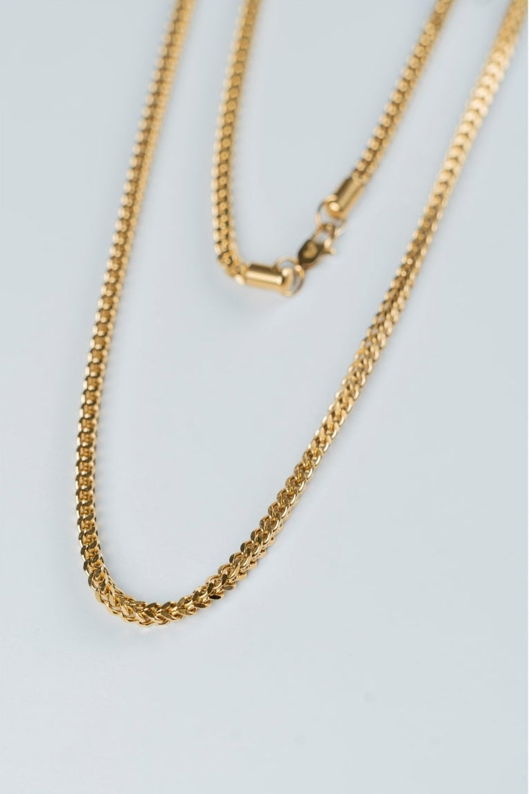 CADENA TEJIDO FRANCO 4MM X 65CMTS HOMBRE