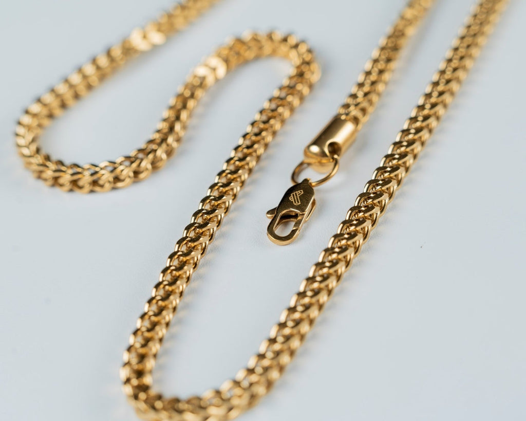CADENA TEJIDO FRANCO 4MM X 65CMTS HOMBRE