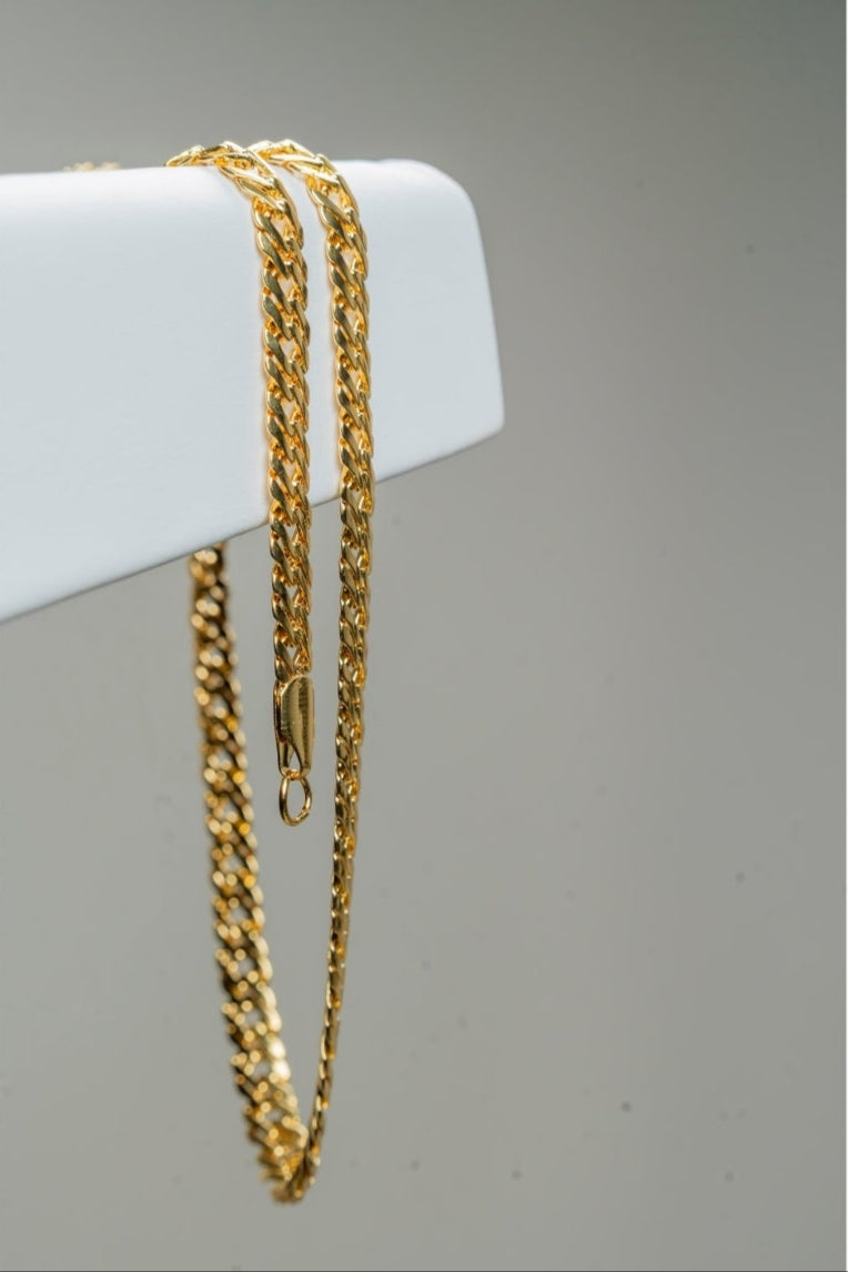 CADENA ENTRELAZADA 6MM X 65CMTS HOMBRE